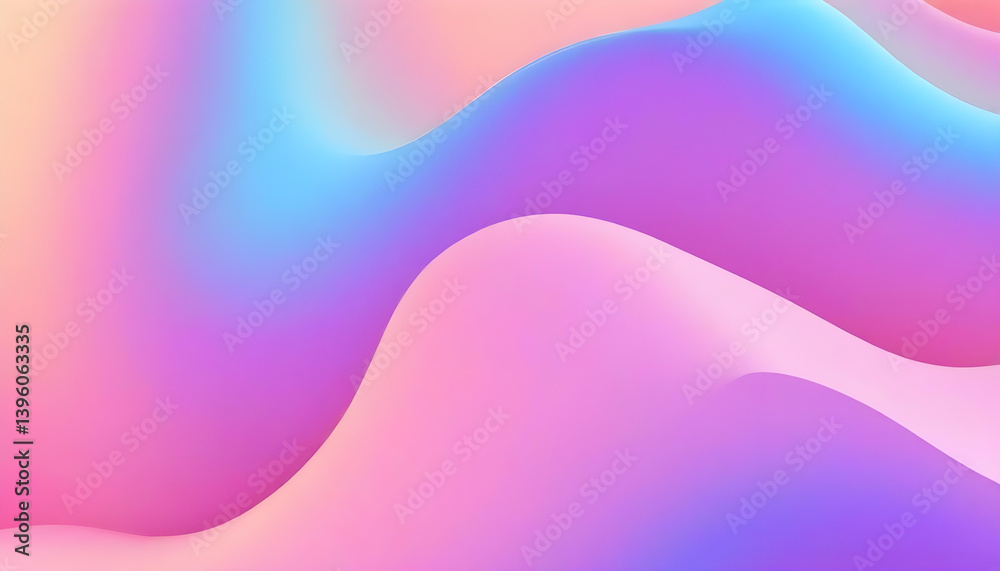 An artistic depiction of a smooth, colorful gradient wave background for design use. An artistic depiction of a smooth, colorful gradient wave background for design use.