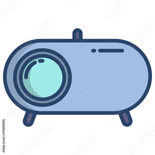 Linear color Cat litter box icon