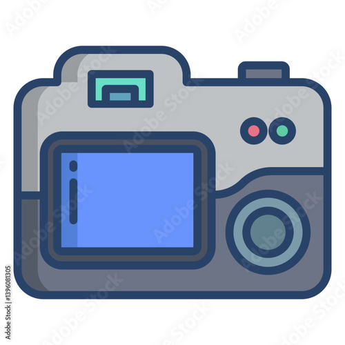 Linear color Camera icon