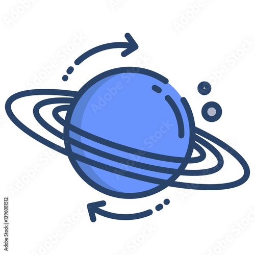 Linear color astrophysics icon