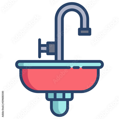 Linear color Sink icon