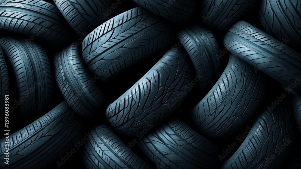Obraz premium abstract car tire background