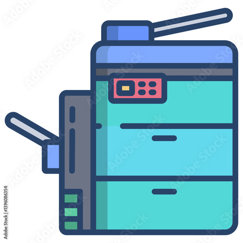 Linear color Copy  Machine icon
