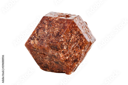 Obraz na płótnie Garnet mineral stone on a white background close up w salonie