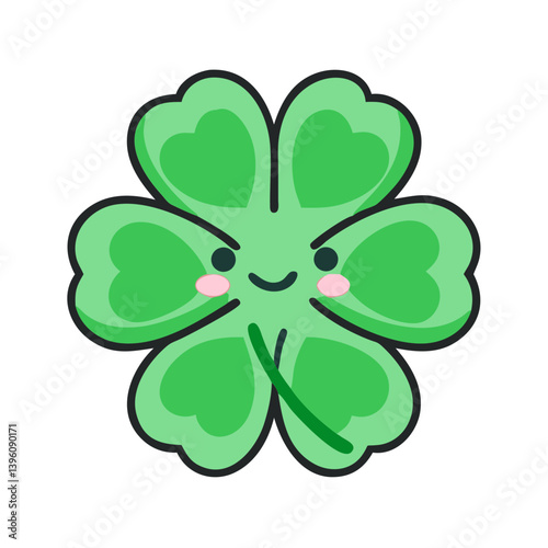 Emotional illustration with lucky four-leaf clover, lovely sunflowers and springtime cherry blossoms – a cute collection of designs with nature and happiness"