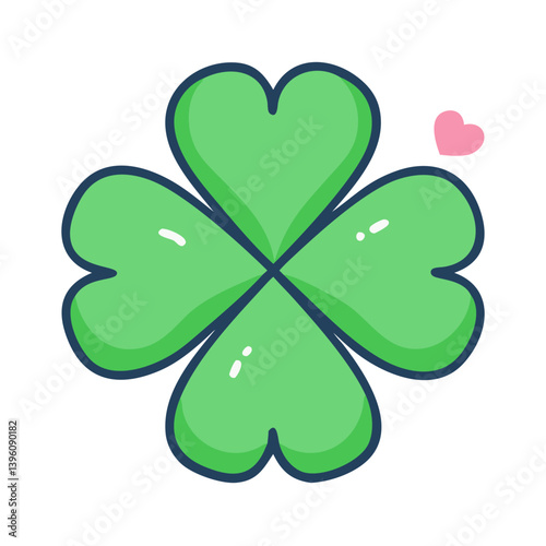 Emotional illustration with lucky four-leaf clover, lovely sunflowers and springtime cherry blossoms – a cute collection of designs with nature and happiness"