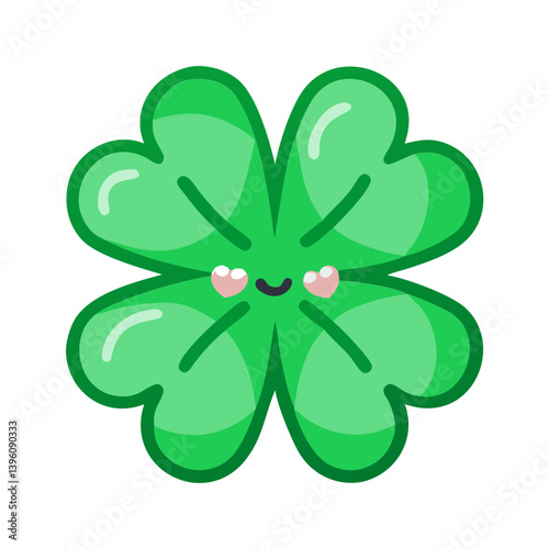 Emotional illustration with lucky four-leaf clover, lovely sunflowers and springtime cherry blossoms – a cute collection of designs with nature and happiness"