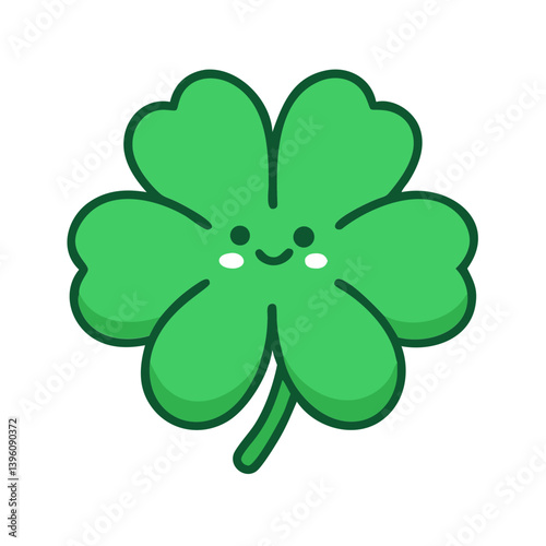 Emotional illustration with lucky four-leaf clover, lovely sunflowers and springtime cherry blossoms – a cute collection of designs with nature and happiness"