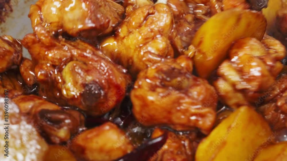 Chinese fast food braised chicken cooking process Chinese fast food braised chicken cooking process