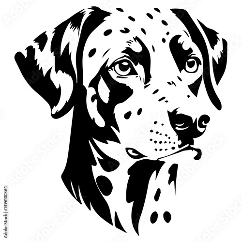 dalmatian dog with dots