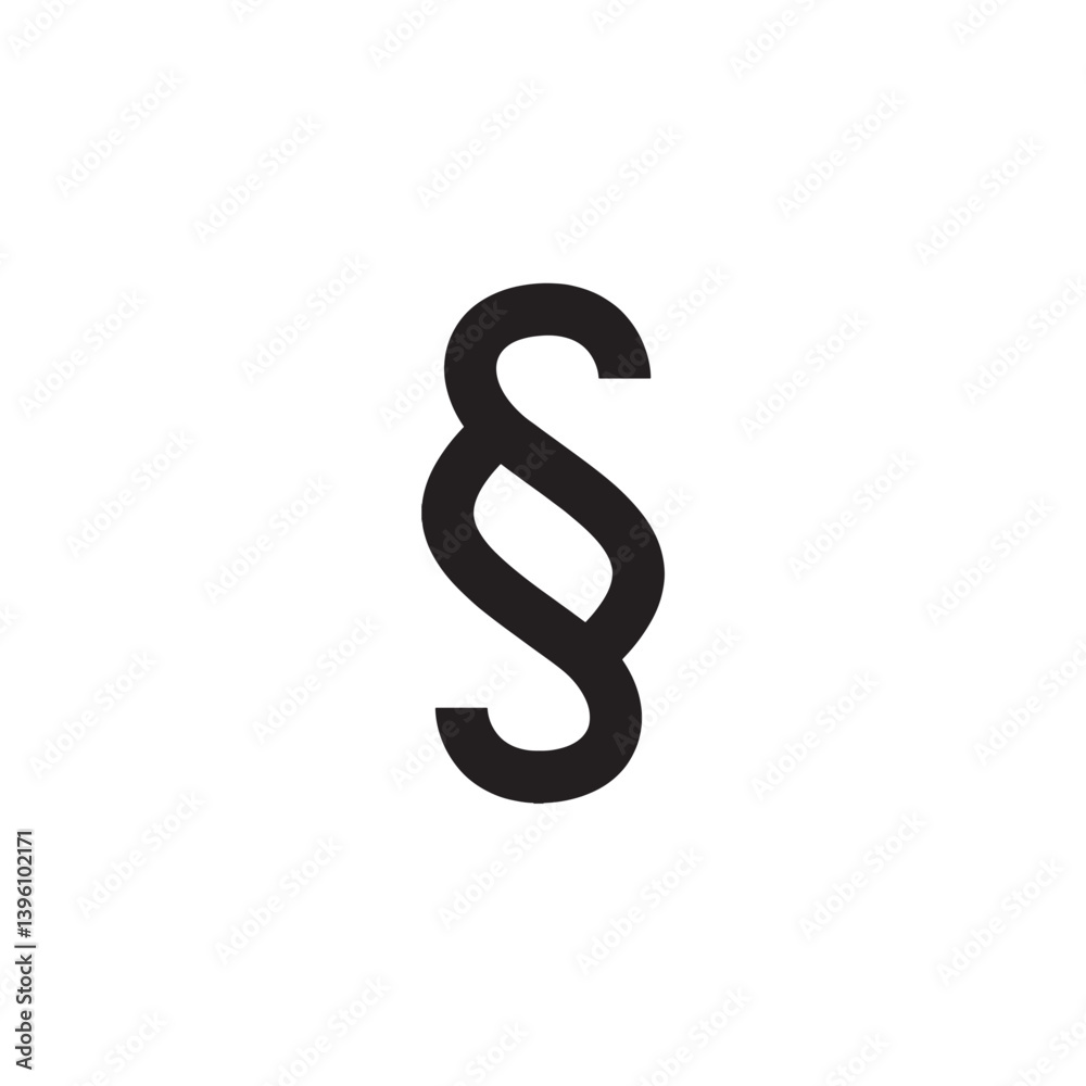 Paragraph symbol for legal and academic use Vector Paragraph symbol for legal and academic use Vector