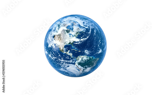Obraz na płótnie Blue planet earth isolated With Clipping path. w salonie