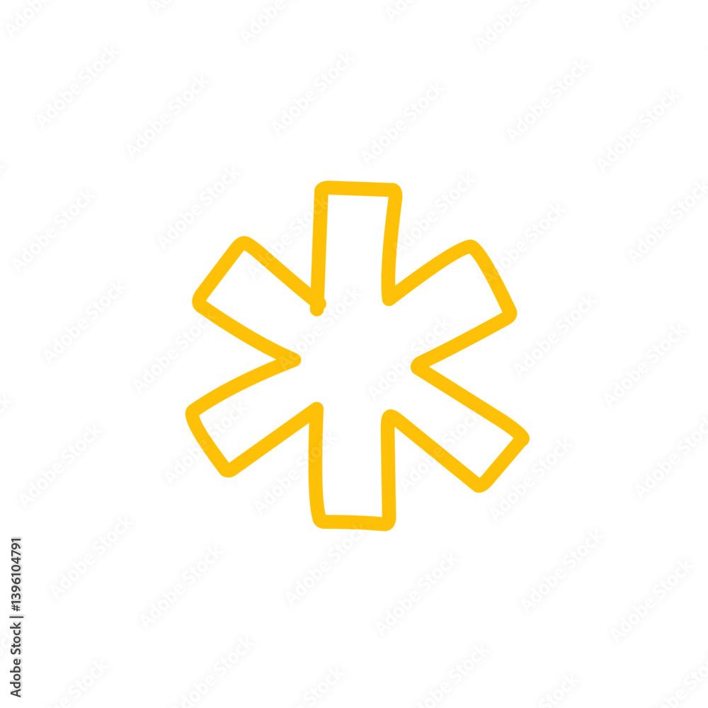 asterisk vector element asterisk vector element