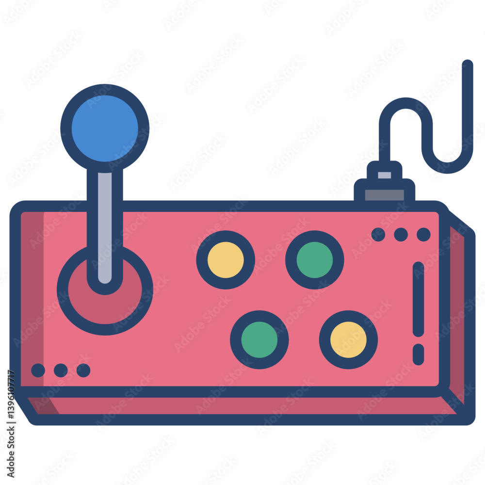 Linear color joystick icon Linear color joystick icon