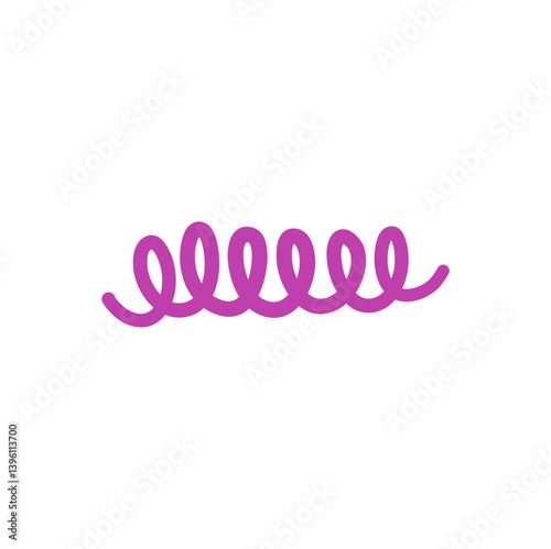 Bacteria Treponema pallidum. Vector illustration