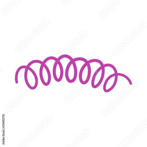 Bacteria Treponema pallidum. Vector illustration