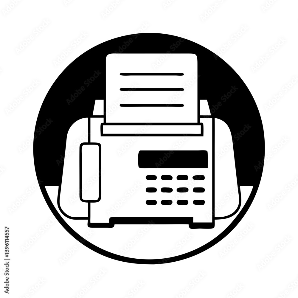fax machine icon, fax machine silhouette vector illustration-simple silhouette illustration of fax machine, perfect for fax machine logos and icons fax machine icon, fax machine silhouette vector illustration-simple silhouette illustration of fax machine, perfect for fax machine logos and icons