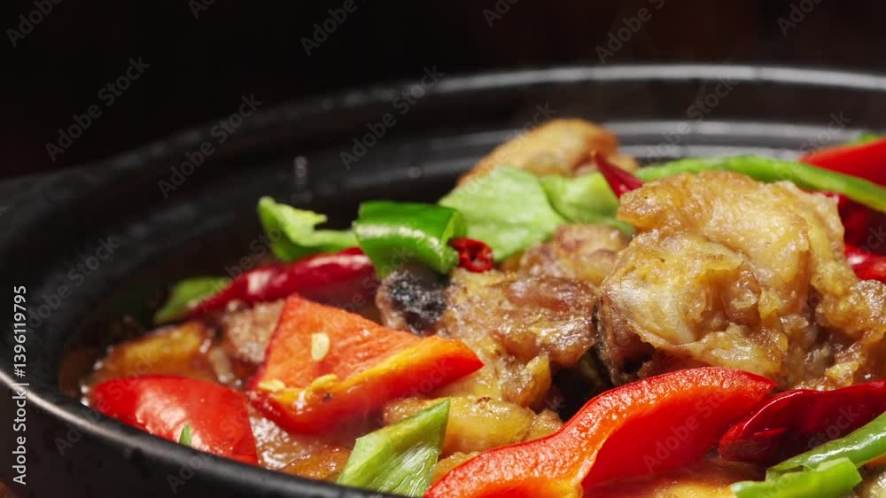 Chinese fast food braised chicken cooking process Chinese fast food braised chicken cooking process