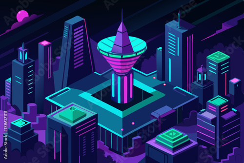 abstract city skyline