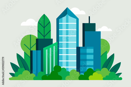 green city skyline