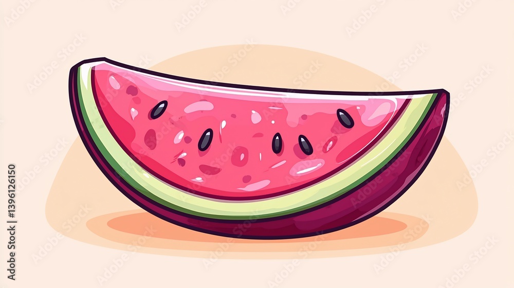 Watermelon slice illustration (1) Watermelon slice illustration (1)