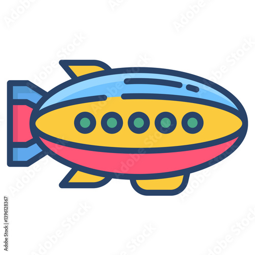 Linear color Blimp icon