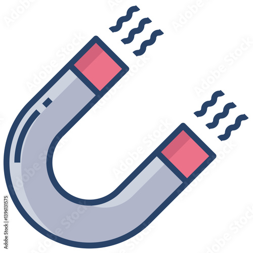 Linear color horseshoe icon