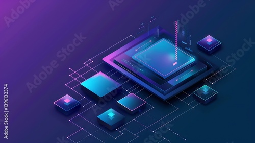 3d isometric platform minimalistic design and soft light effects perfect for product demos creative studio branding and tech focused designs Minimal 3D background with clean light effects photo