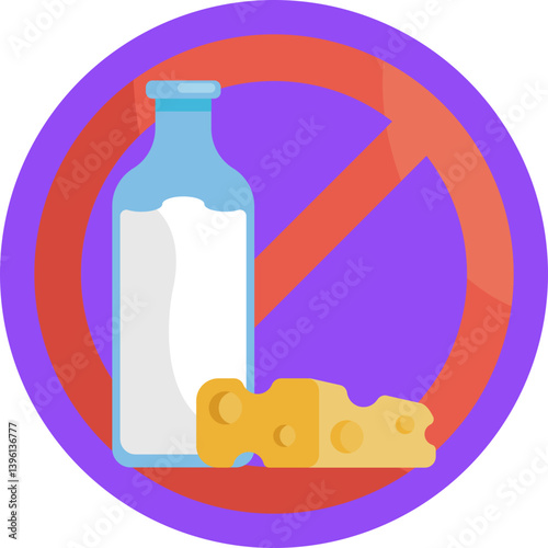 An icon representing dairy products that are free from lactose, suitable for lactose-intolerant individuals.