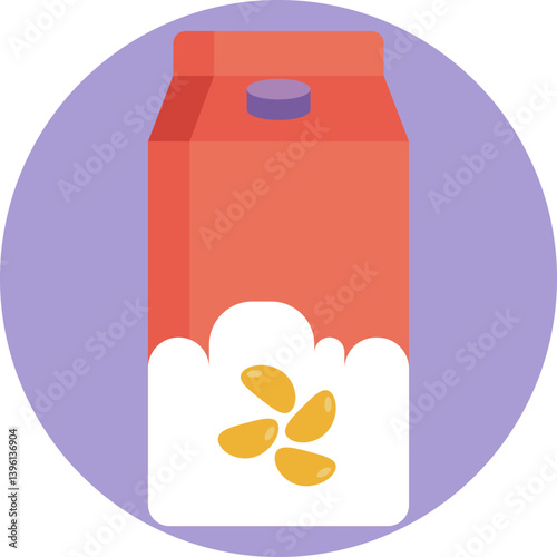 A container representing soy milk, a popular vegan drink for those avoiding animal products.