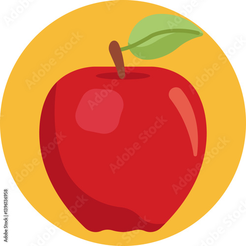An apple representing natural, vegan-friendly fruit options.