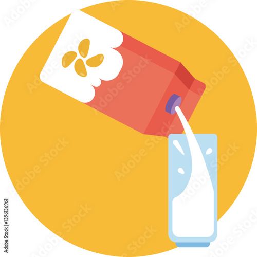 A carton of soy milk, symbolizing a dairy-free, plant-based beverage.