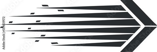 Abstract graphic design featuring dynamic lines conveying speed and motion in a modern style.