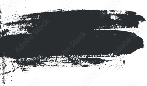 A bold black brush stroke texture ideal for artistic and design backgrounds.