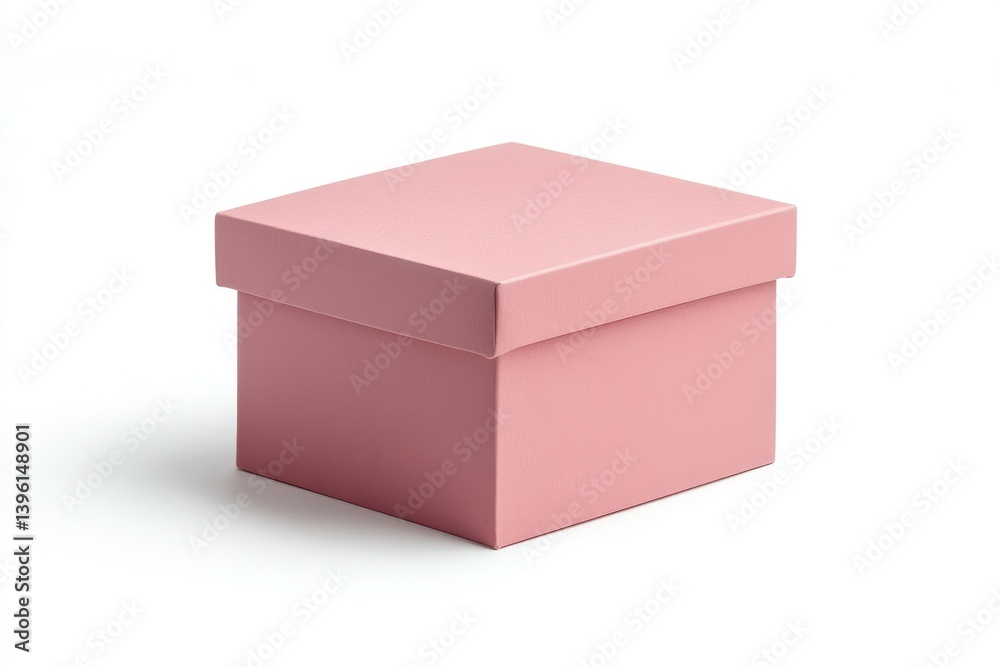 Presenting Pink Gift Box on White Background Ideal for Product Mockups Presenting Pink Gift Box on White Background Ideal for Product Mockups