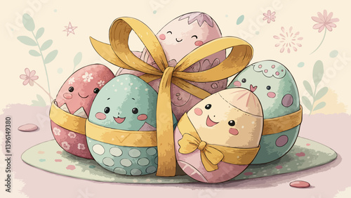 happy easter eggs day colorful april month 2025 year springtime holiday event multicolor culture happy easter day egg basket brown event holiday gift copy space religion hunt egg happy easter egg day