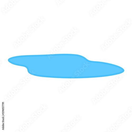 Water spill vector illustration