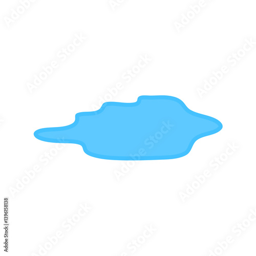 Water spill vector illustration