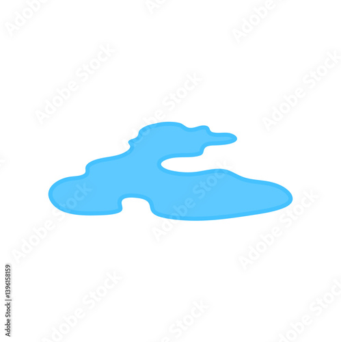Water spill vector illustration