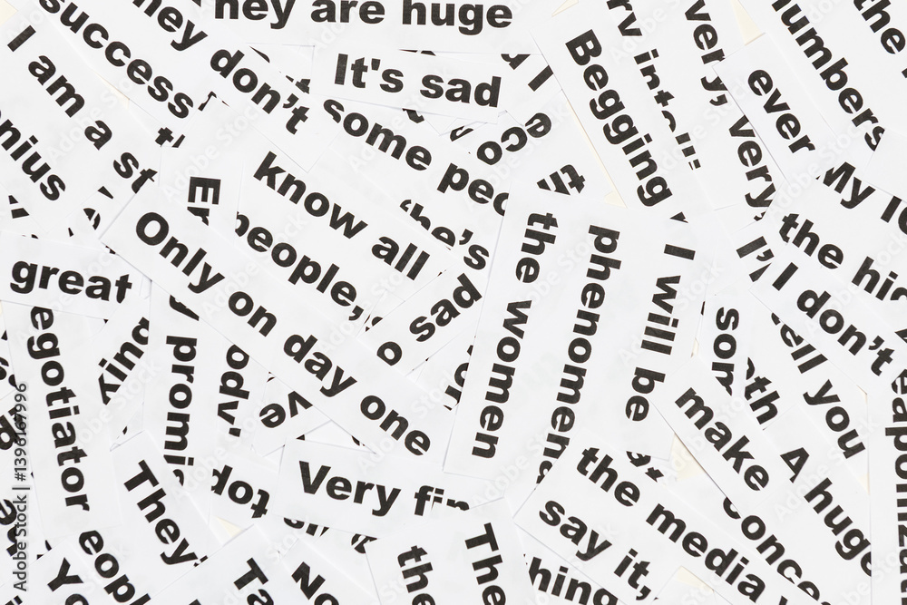 Word salad jumble of words and phrases Word salad jumble of words and phrases