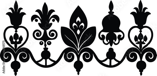 Decorative Divider silhouette Vector
