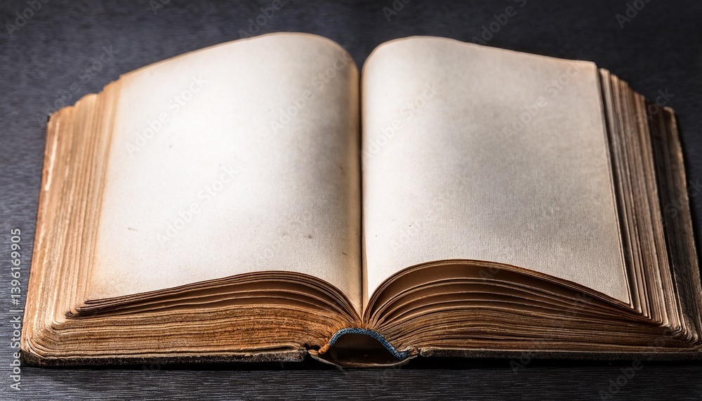 Obraz premium Old Blank Open Book