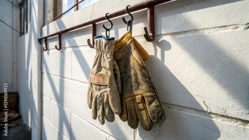 Protective Gloves Resting – After the Workday