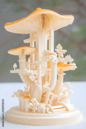 Miniature Mushroom Fantasy House.