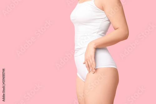 Body positive woman in unde...