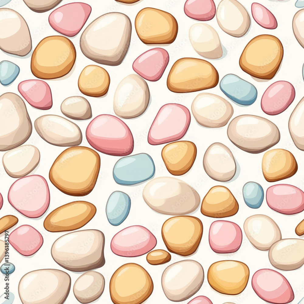 A vibrant abstract pattern showcasing colorful stones in diverse shapes against a clean background, perfect for artistic flair. A vibrant abstract pattern showcasing colorful stones in diverse shapes against a clean background, perfect for artistic flair.