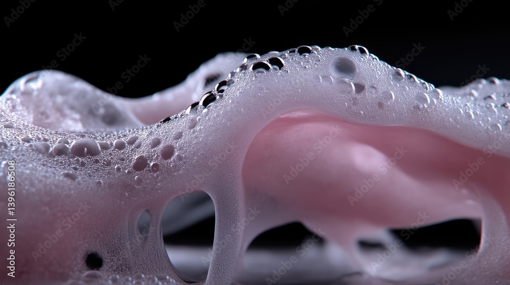 Fototapeta premium Abstract soap foam structure