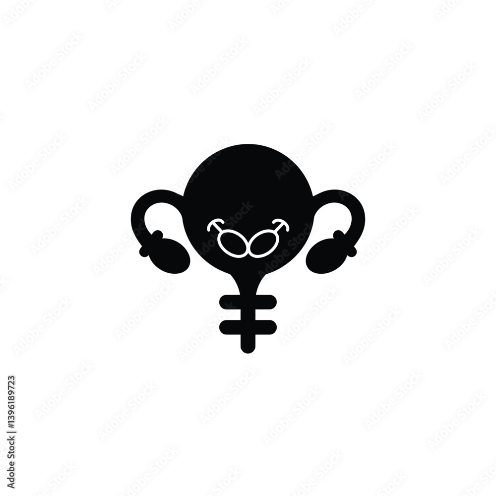 Black Female Gender Symbol With Gay Love Icon Vector Illustration Black Female Gender Symbol With Gay Love Icon Vector Illustration