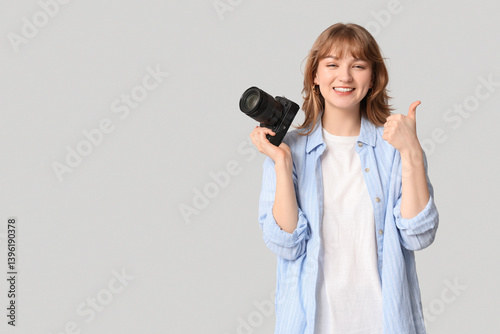Beautiful young woman with ...