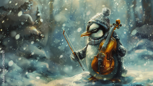 Musician Penguin